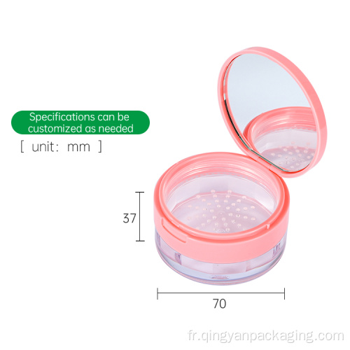 Vente chaude en poudre lâche compact pour cosmétique